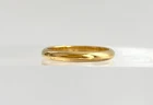 Straight Shank Minimalist Gold Toned Costume Jewelry Vintage Ring - sz 8.25