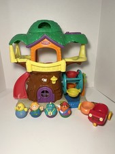 Vintage Playskool Weebles Musical Treehouse 4 Figures Vehicle 2004 Works Lot