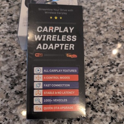 CarPlay Wireless Adapter Bluetooth Wi-Fi Fast Connection Quick OTA Upgrade