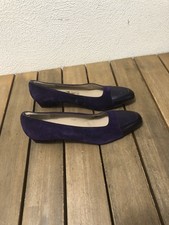 VTG Salvatore Ferragamo Women Shoes Suede Brown Purple 9 AAA Heels Narrow NWOT
