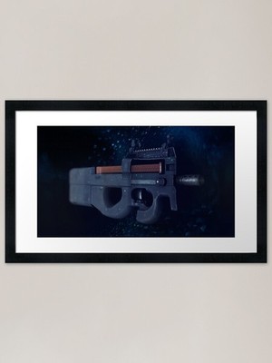 CSGO Gun Serie | P90 WATER gerahmtes gerahmtes Wandbild Poster Leinwanddruck Bild