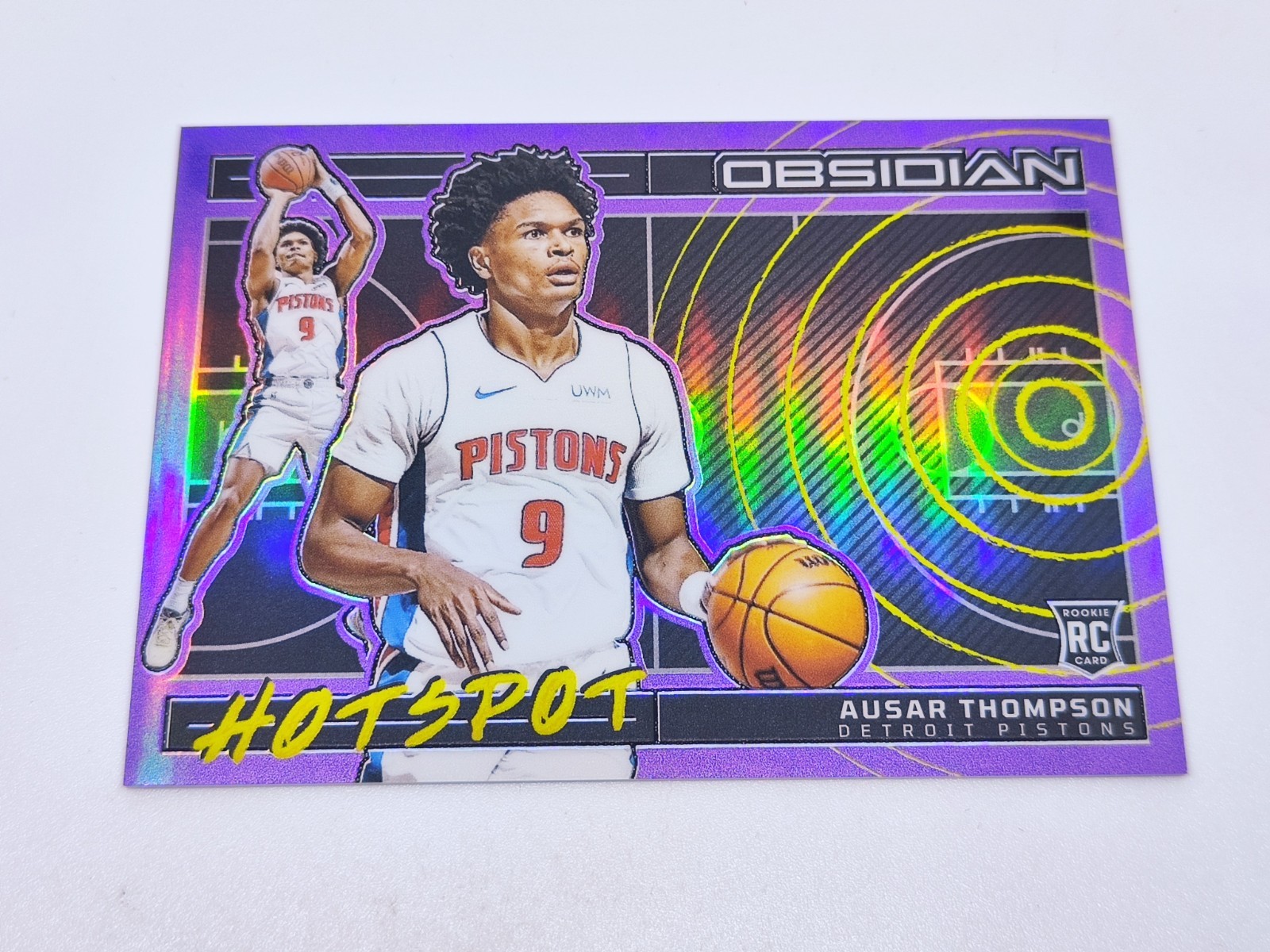 2023-24 Panini Obsidian Hotspot Rookie RC Purple AUSAR THOMPSON /49!!