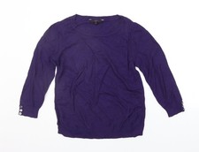 Womens UK Size 12 JASPER CORAN Purple Pullover Jumper