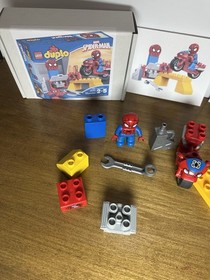 LEGO Duplo 10607 Spiderman Web-Bike Workshop Complete Set
