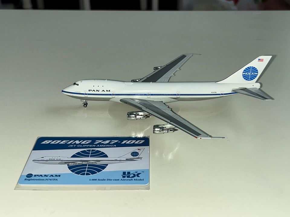 航空機・ヘリコプター HX Models 1/400 Pan Am 747-100 N733PA 航空機・ヘリコプター HX Models 1/400 Pan Am 747-100 N733PA
