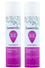 Summer's Eve Island Splash Freshening Spray 2 Bottle Pack