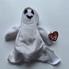 Ty Beanie Baby Babies - Sheets the Halloween Ghost - Retired Plush 1999 With Tag