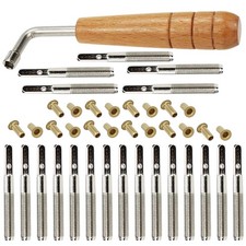 Lyre Tuning Pin Set with Wrench for Harp String Adjustment Tools