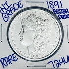 1891 MORGAN SILVER DOLLAR AUTHENTIC HI GRADE U.S. MINT COIN FREE SHIPPING 7246