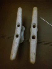 Vintage galvanized boat cleats 7.75 inches x2