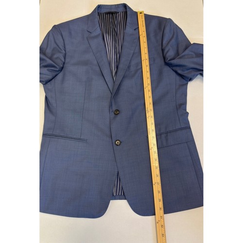 Banana Republic Bright Blue MGM Slim Fit Wool Blazer Mens Size 44 Regular - Picture 7 of 11