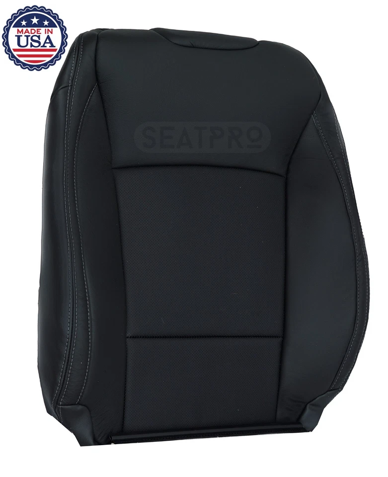 Cubierta de asiento de cuero delantera inclinada trasera negra para Subaru Outback/Legacy 2015-2017 Foto 2 de 4