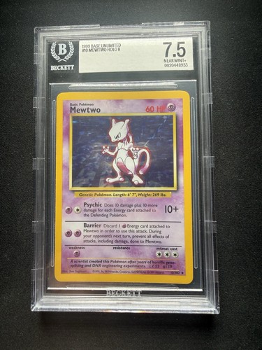 Mewtwo graded BGS 7.5 for sale on eBay