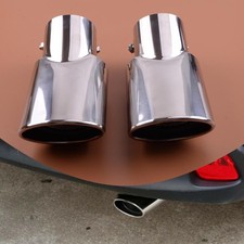 2pcs Chrome Stainless Steel Muffler Tip Exhaust Pipe Fit For Toyota Highlander