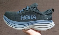Hoka Bondi 8 Men's 8.5D Width Black Carbon 1123202 BCKRN Running Jogging Walkin