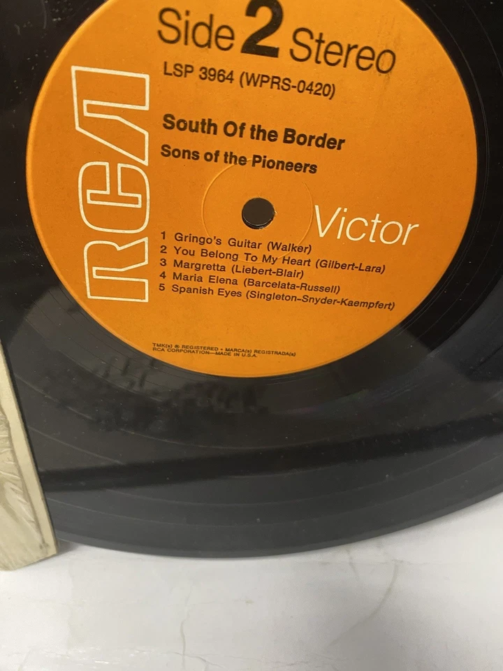 The Sons Of The Pioneers - South Of The Border (LP) 1968 VG+ - Изображение 4 из 4