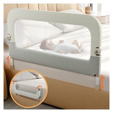 47" Foldable Adjustable Toddler Bed Rail Guard - Universal Fit Safety Barrier