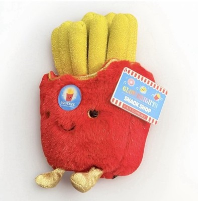 FAO Schwarz Glow Brights Plush LED with Sound French Fries New With Tags