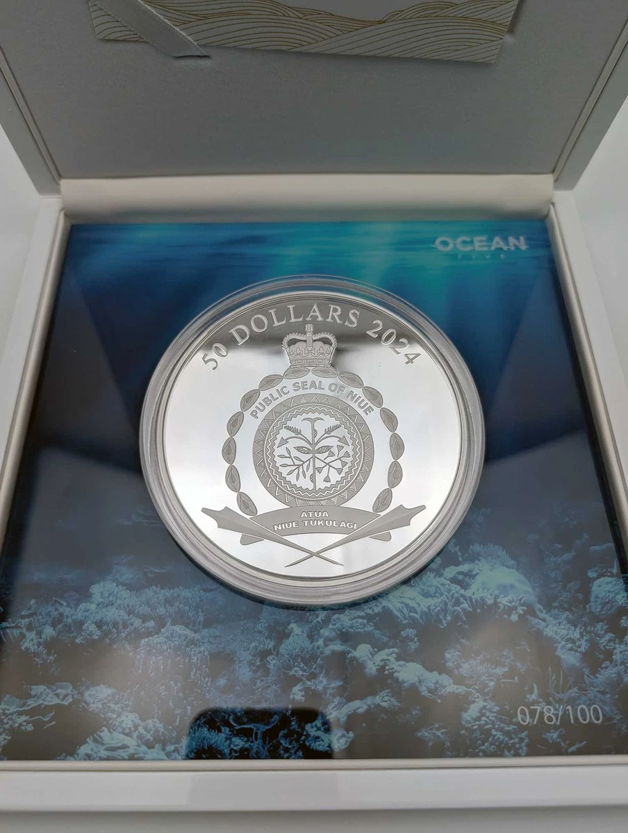 1 Kilo Silber Münze Ocean Five 2024 PP - Orca - Auflage: 100!