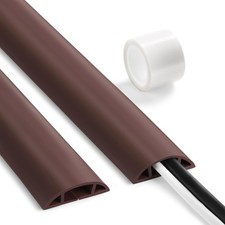 Floor Cable Cover 3ft Brown, LZEOY Cord Covers for Wires on Small-3ft, Brown
