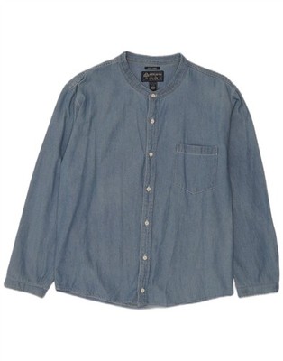 AMERICAN RAG Herren Jeanshemd 3XL Blau Baumwolle CO03