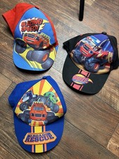 3 Nickelodeon Boys Blaze &The Monster Machines Toddler Baseball Cap Age 2-4