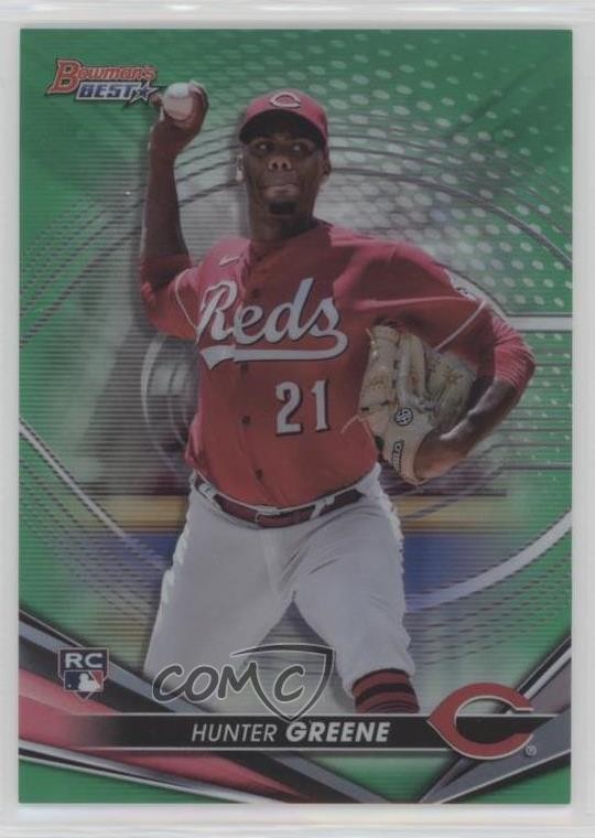 2022 Bowman's Best Green Refractor 58/99 Hunter Greene #54 0tk7