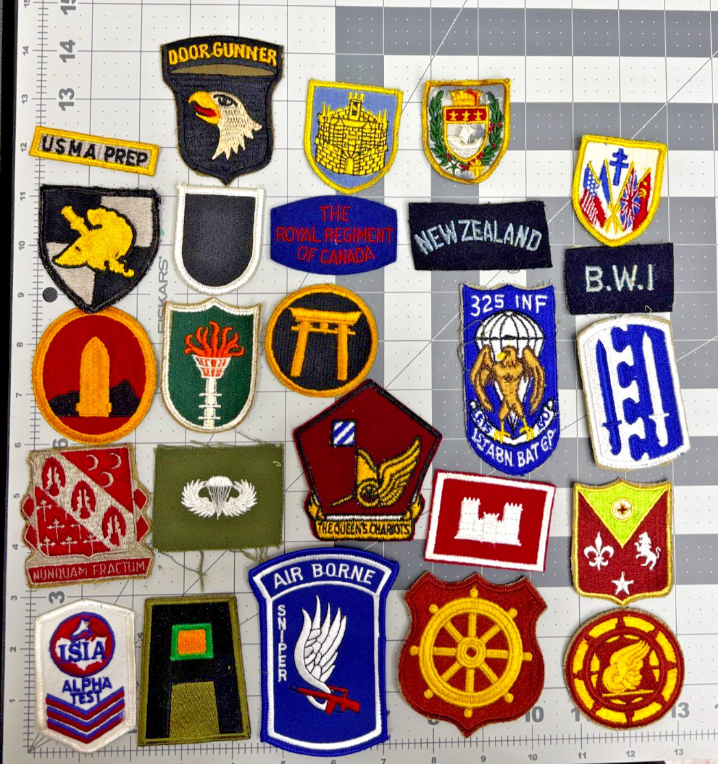 #56 Lot of 25 Mixed Patches