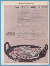 1920 Adams Gum Chiclet Black Jack Pepsin Yucatan Tutti Frutti American Chicle Ad