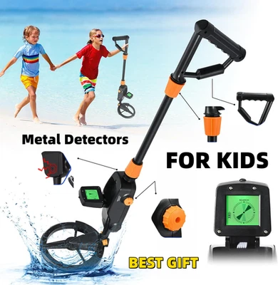 NOBRAND Metal Detector Lightweight LCD Metal Detectors Waterproof Search Coil for Kids