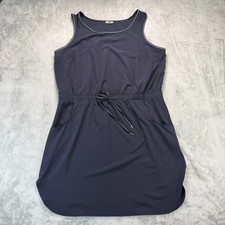 T by Talbots Lightweight Stretch Woven Dress Womens Size XL Blue