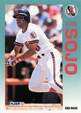1992 Fleer #70 Luis Sojo Angels MLB C136