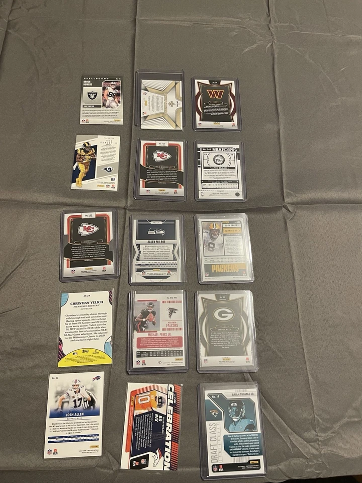 Lote de tarjetas de fútbol americano NFL muchas variedades   Foto 2 de 2