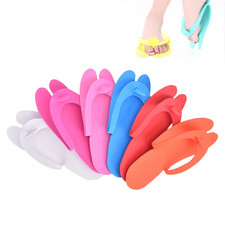 12 Pairs Random Color Disposable Foam Slippers Pedicure Slippper for Salon Spa P