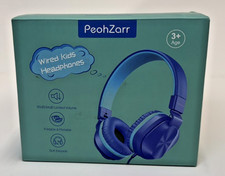 Peohzarr kids wired headphones Blue  Green