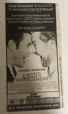 Anger Management Movie Print Ad Jack Nicholson Adam Sandler Tpa5