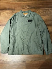 Fourstar Men’s Large Bomber Jacket Super Rare Street Pirate Olive/Orange Bomber