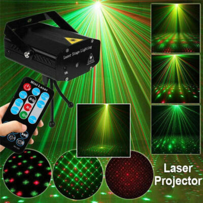 Pattern RGB Laser Stage Lighting  Projector Disco LED Light Effect Lamp Party ZX