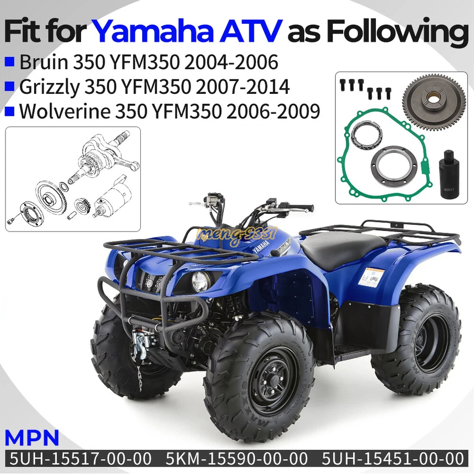 Extractor de volante de inercia de engranaje de embrague de arranque para Yamaha Grizzly 350 07-14 5UH-15517-00-00 Foto 2 de 4