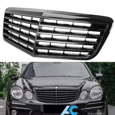 Grill Kühlergrill Sport Grill für Mercedes W211 S211 06-08 glanz schwarz