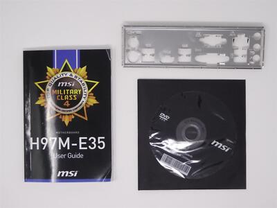 MSI H97M-E35 MS-7846 Ver. 3.0 - SET ATX Slotblende IO Shield Handbuch CD (#1764)