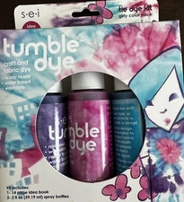 S.E.I. Tumble Dry Girly Color Pack Tie Dye Kit, Fabric Dye, 3 Colors - NEW