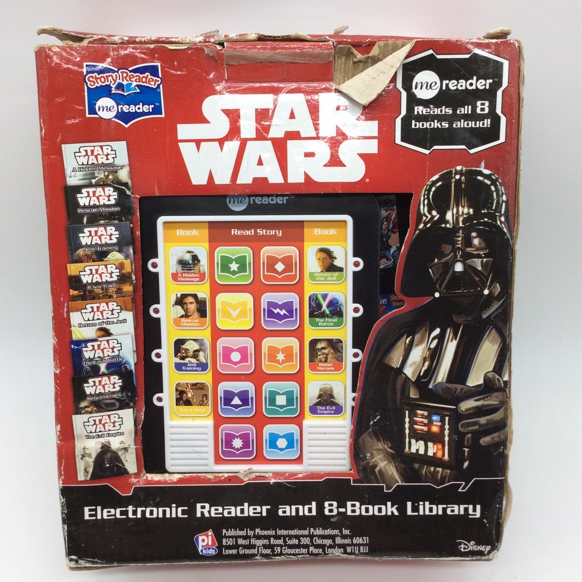 Star Wars Me Reader Electronic Reader & 8 Hardcover Books w/ Box