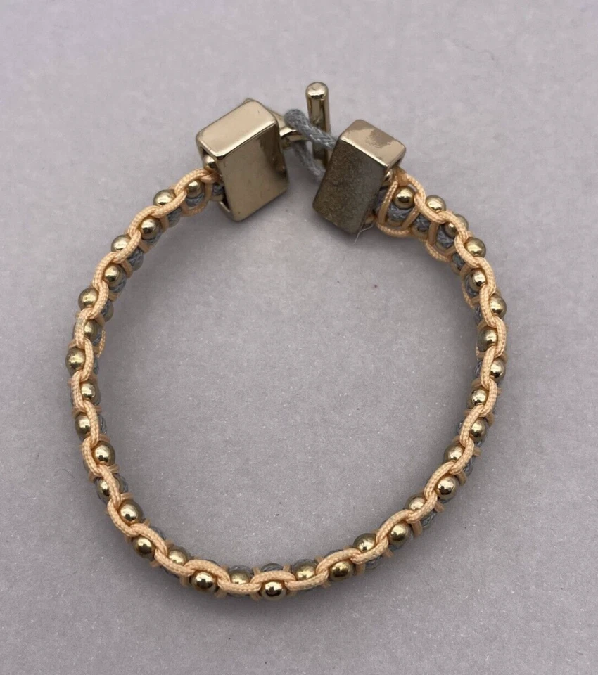 Pulsera Vivi Love Moda Cuentas Tono Dorado Cierre Palanca 7 Pulgadas Foto 3 de 4