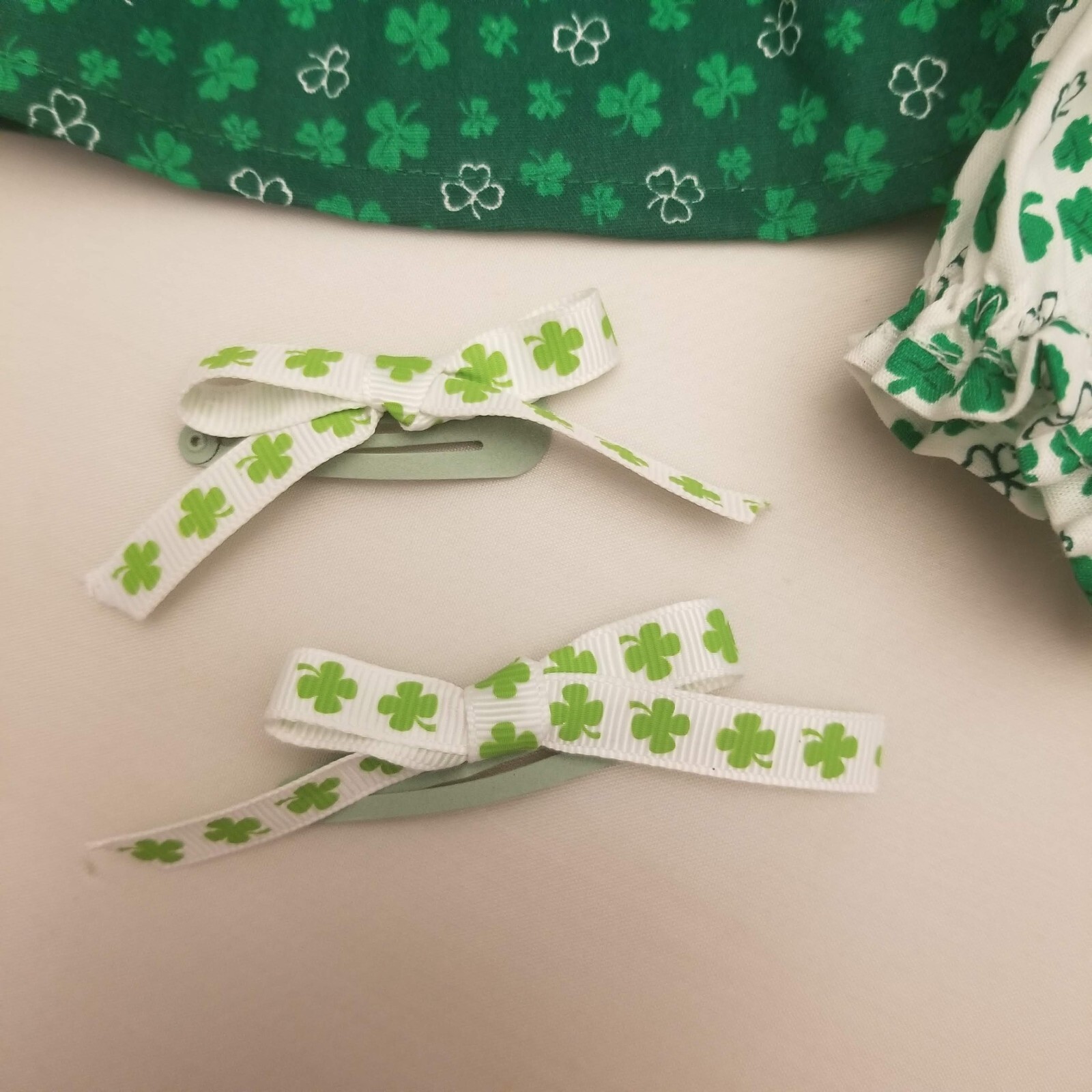 St. Patrick's Day Cabbage Patch Kids Doll Dress & Panties & Hair Bows