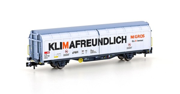 Hobbytrain H24661 Schiebewandwagen Hbbillns, Sbb / Migros, Ep. Vi, Spur N Neu-image