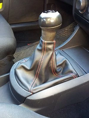 Seat Ibiza 6 L (2002-2009) Botte Levier de Vitesse en Cuir Noir - No Pommeau Et - Photo 1/4