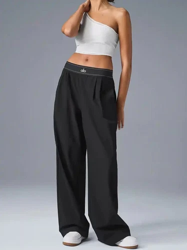 Nagelneue Alo Damen Freizeit Sporthose, weites Bein gerade Hose - Bild 17 von 17