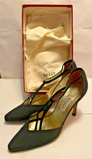 New With Box  Bally Size 7 M Dress Heels Vintage 90's Era Italian Made Read