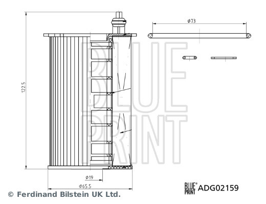 Blue Print ÖLfilter Filtereinsatz FüR Hyundai Grand Santa Fé 3.5 4X4 KIA-image